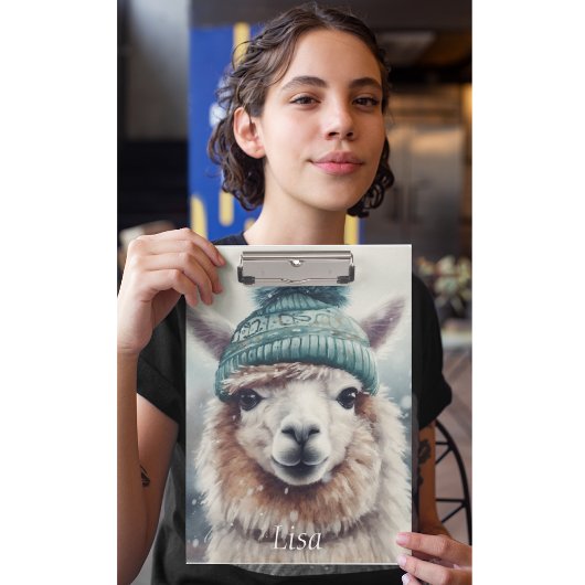 Porte-bloc Sweet Winter Alpaca, coutume