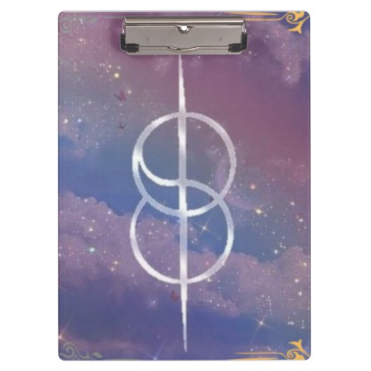 Porte-bloc symbole changeant dans les nuages (Devant)