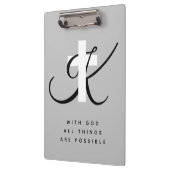 Porte-bloc Symbole chrétien de croix de foi de monogramme (Gauche)