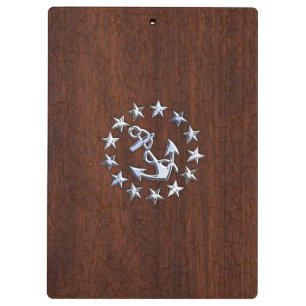 Porte-bloc Symbole d'Ancre des étoiles du pavillon nautique