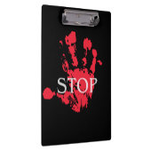 Porte-bloc Symbole d'avertissement « STOP » avec empreinte de (Swatch)