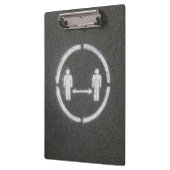 Porte-bloc Symbole de distance sociale (Gauche)