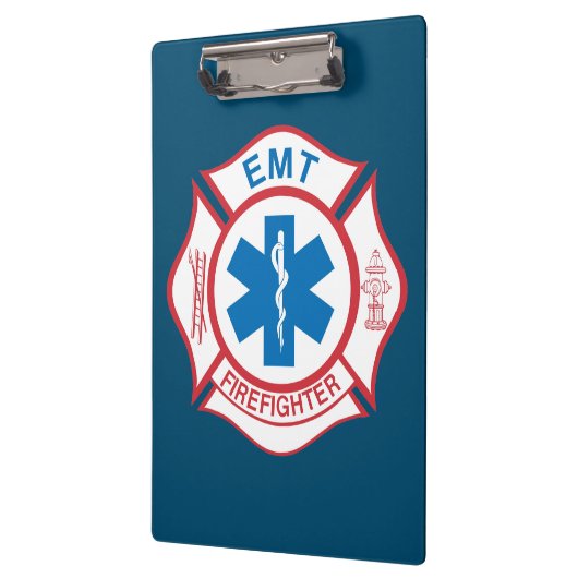 Porte-bloc Symbole de pompier EMT (Gauche)