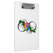 Porte-bloc Symbole d'infini avec Rose arc-en-ciel (Swatch)