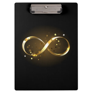 Porte-bloc Symbole d'infini doré