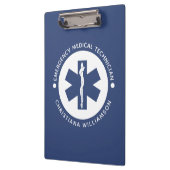 Porte-bloc Symbole EMT personnalisé Technicien Médicale d'urg (Gauche)
