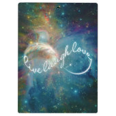 Porte-bloc Symbole infinité de "Live Laugh Love" mystique (Dos)