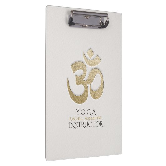 Porte-bloc Symbole OM blanc & or Yoga Yoga Mediation instruct (Swatch)