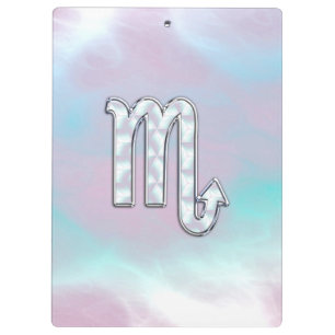 Porte-bloc Symbole Scorpio Zodiac en style perle