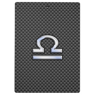 Porte-bloc SYMBOLE Zodiaque de Libra sur l'impression en fibr