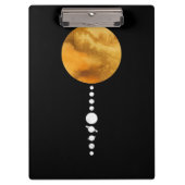 Porte-bloc Système solaire minimal (Devant)