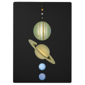 Porte-bloc Système solaire ~ Vue longue (Dos)