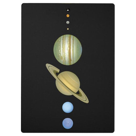 Porte-bloc Système solaire ~ Vue longue (Dos)