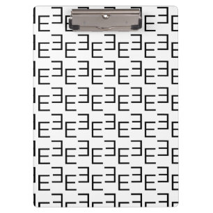 Porte-bloc T-Shirt à monogramme E symétrique, géométrique min