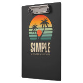 Porte-bloc T-shirt Simple Sunset - Tropical vibes design (Gauche)