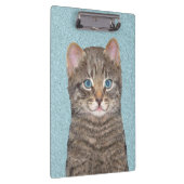 Porte-bloc Tabby Gris Peinture Chat - Cute Original Art Chat (Swatch)