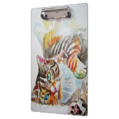 Porte-bloc Tabby tabbies Cute Chat chats Carnet aquarelle (Gauche)