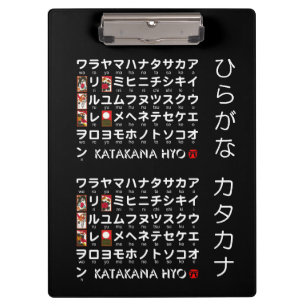 Porte-bloc Table japonaise Hiragana & Katakana (Hanafuda)