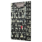 Porte-bloc Tableau alphabétique de Norman Wyatt (Gauche)