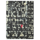 Porte-bloc Tableau alphabétique de Norman Wyatt (Dos)