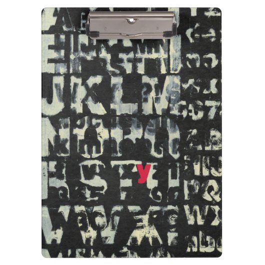 Porte-bloc Tableau alphabétique de Norman Wyatt (Devant)