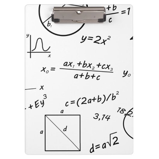 Porte-bloc Tableau blanc de maths (Devant)