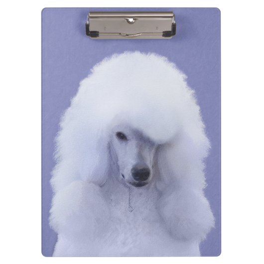 Porte-bloc Tableau blanc standard de caniche - Art original d (Devant)
