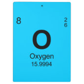 Porte-bloc Tableau des éléments périodique (l'oxygène) (Dos)