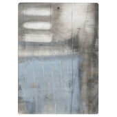 Porte-bloc Tableau gris et bleu Abstrait (Dos)