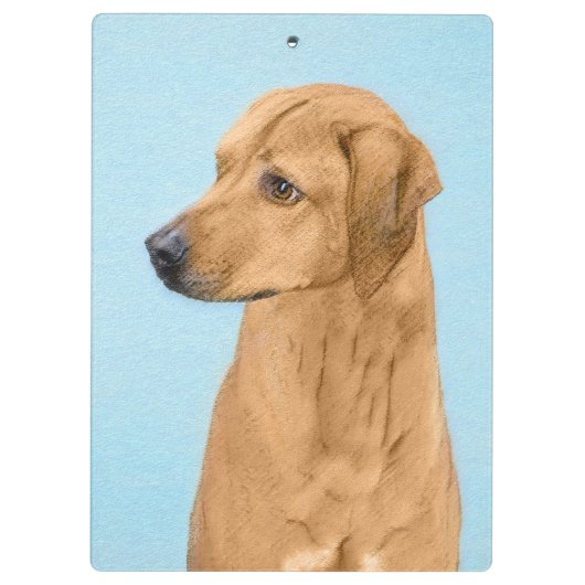 Porte-bloc Tableau Rhodesian Ridgeback - Art Chien original (Dos)