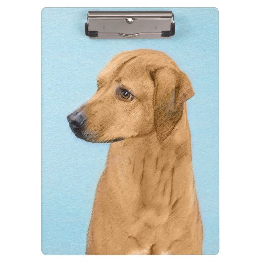 Porte-bloc Tableau Rhodesian Ridgeback - Art Chien original (Devant)