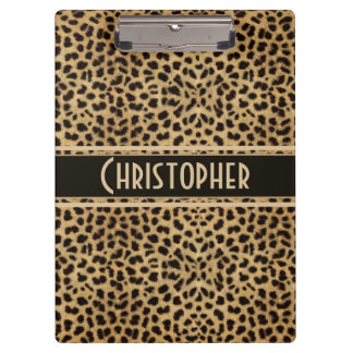 Porte-bloc Tache de léopard à personnaliser