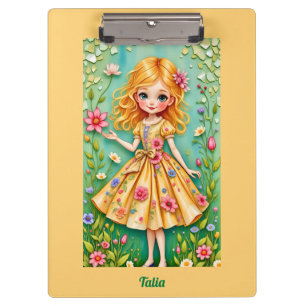 Porte-bloc TALIA ~ Petite fille ~