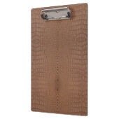 Porte-bloc Tan Alligator Texture Imprimer (Gauche)