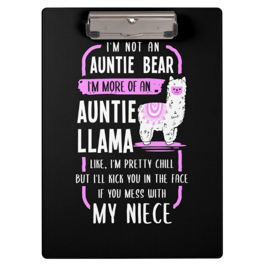 Porte-bloc Tante Llama (Devant)