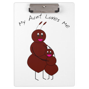 Porte-bloc Tante mignonne et fourmi enfant cartoon Douce fa