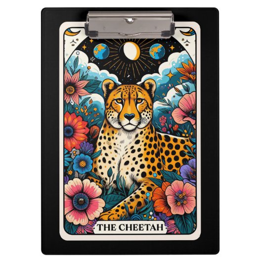 Porte-bloc Tarot du Guépard – Vitesse, Concentration et Manif (Devant)
