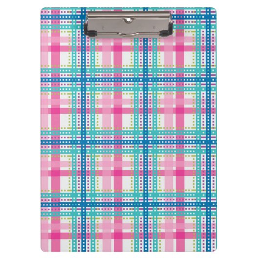 Porte-bloc Tartan, motif de plaid (Devant)