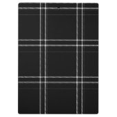 Porte-bloc Tartan noir et blanc (Dos)