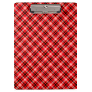 Porte-bloc Tartan noir rouge À damiers Motif plaid-24899
