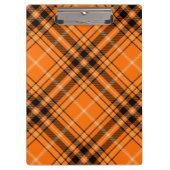 Porte-bloc Tartan orange d'Halloween (Devant)