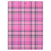 Porte-bloc Tartan rose gris (Dos)