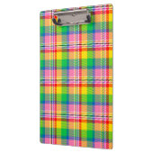 Porte-bloc Tartan vert rose (Gauche)