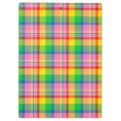 Porte-bloc Tartan vert rose (Dos)