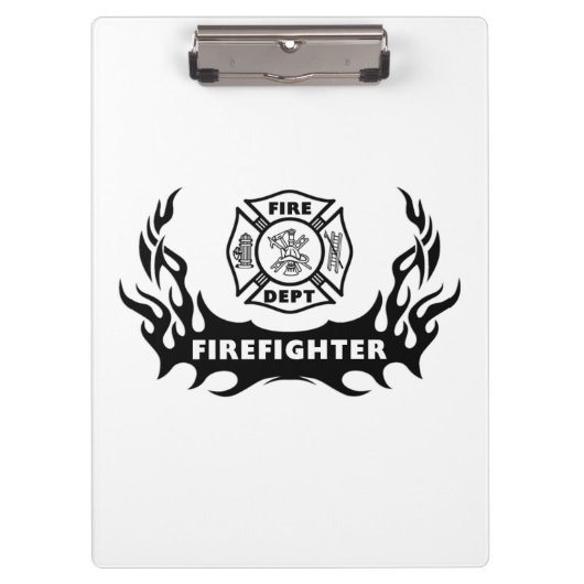 Porte-bloc Tatouage de sapeur-pompier (Devant)