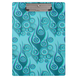 Porte-bloc Tattoo flammes & cercles motif + votre backgr.
