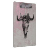 Porte-bloc Taureau et Rose gris rose rustique (Swatch)