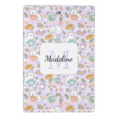 Porte-bloc Tea & Bookish Cats Personalized Mini Clipboard (Dos)