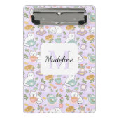 Porte-bloc Tea & Bookish Cats Personalized Mini Clipboard (Devant)