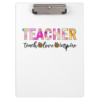 Porte-bloc Teacher Art Teach Love Inspire
